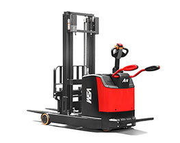 1.2-2.0T  Stand-on Pallet Stacker With Mast Move